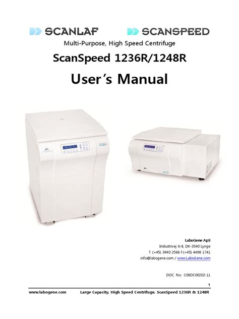 free centrifuge manuals pdf